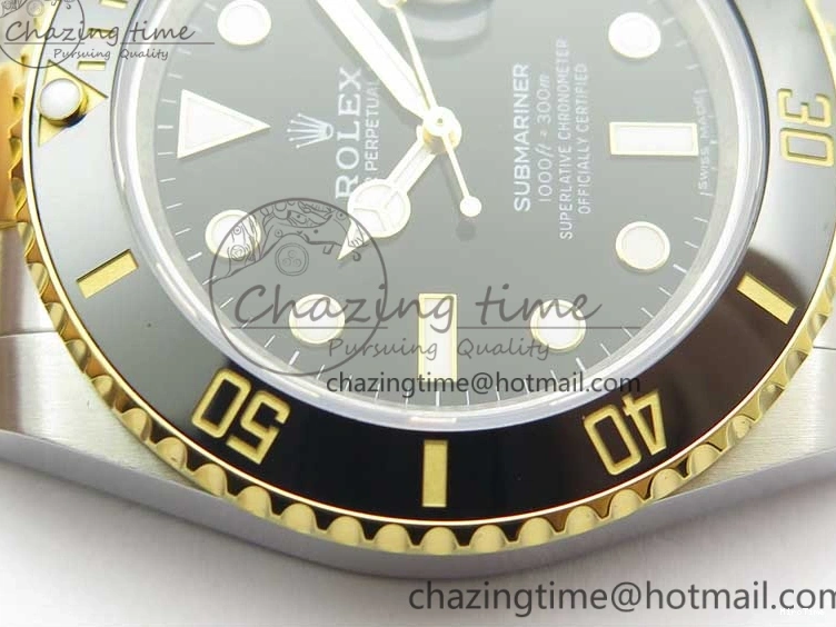 MiroTime 0309 Submariner 116613 LN Black Ceramic D1F 1:1 Best Edition Wrapped Gold SS Case and Bracelet A Lightweight 3186